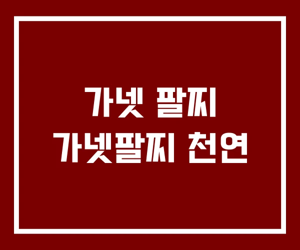 가넷 팔찌 가넷팔찌 천연
