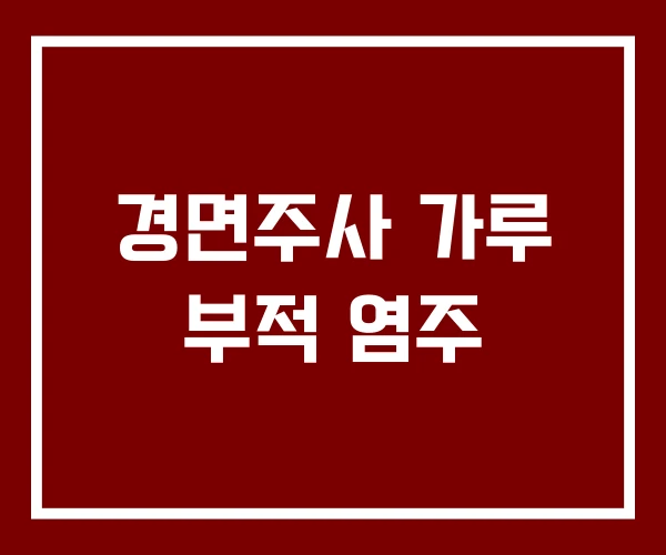 경면주사 가루 부적 염주