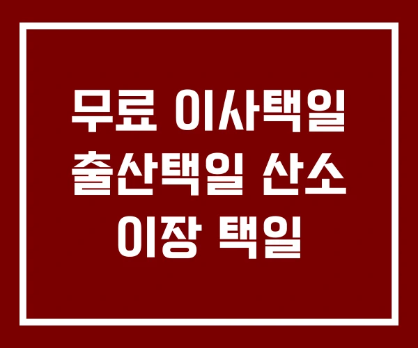 무료 이사택일 출산택일 산소 이장 택일