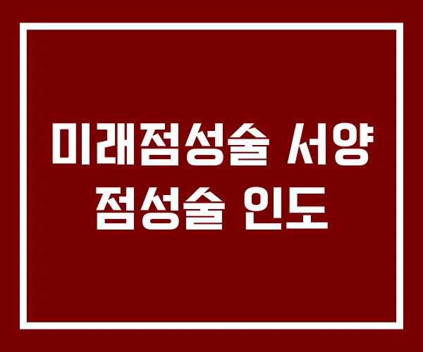 미래점성술 서양 점성술 인도