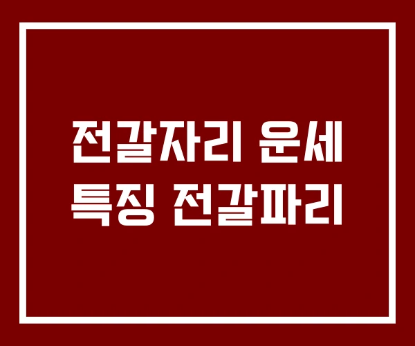 전갈자리 운세 특징 전갈파리