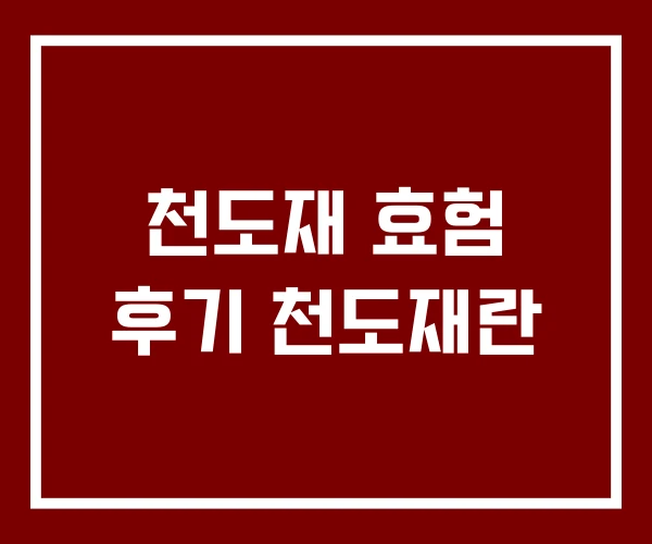 천도재 효험 후기 천도재란
