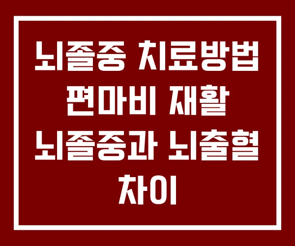 뇌졸중 치료방법 편마비 재활 뇌졸중과 뇌출혈 차이 뇌졸중 치료방법 편마비 재활 뇌졸중과 뇌출혈 차이