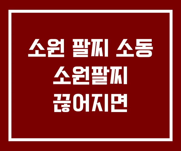 소원 팔찌 소동 소원팔찌 끊어지면