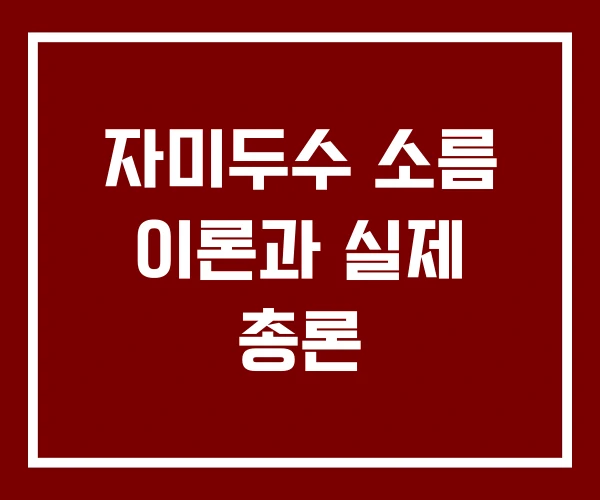 자미두수 소름 이론과 실제 총론
