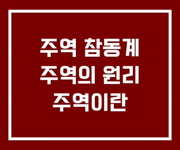 주역 참동계 주역의 원리 주역이란